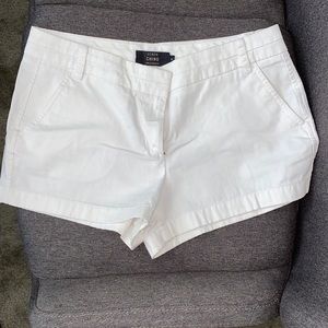 Size 8 J. Crew white Chino shorts